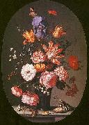 Balthasar van der Ast Flowers in a Glass Vase oil painting artist